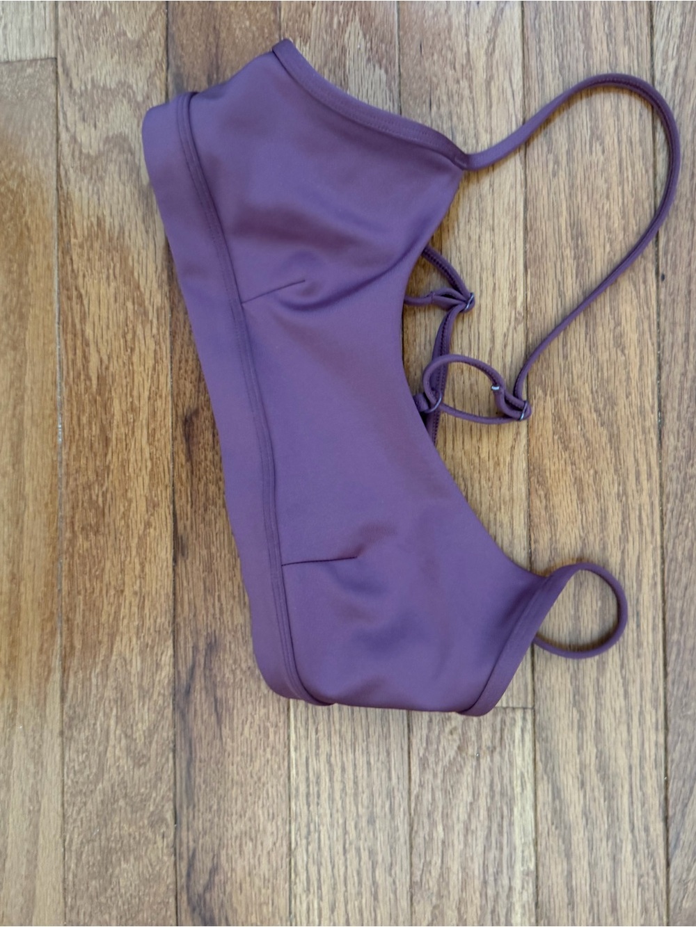 ALO Yoga Plum Strappy Swim Top